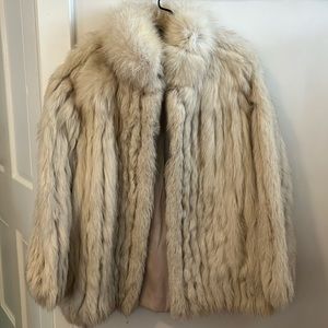 White fox coat